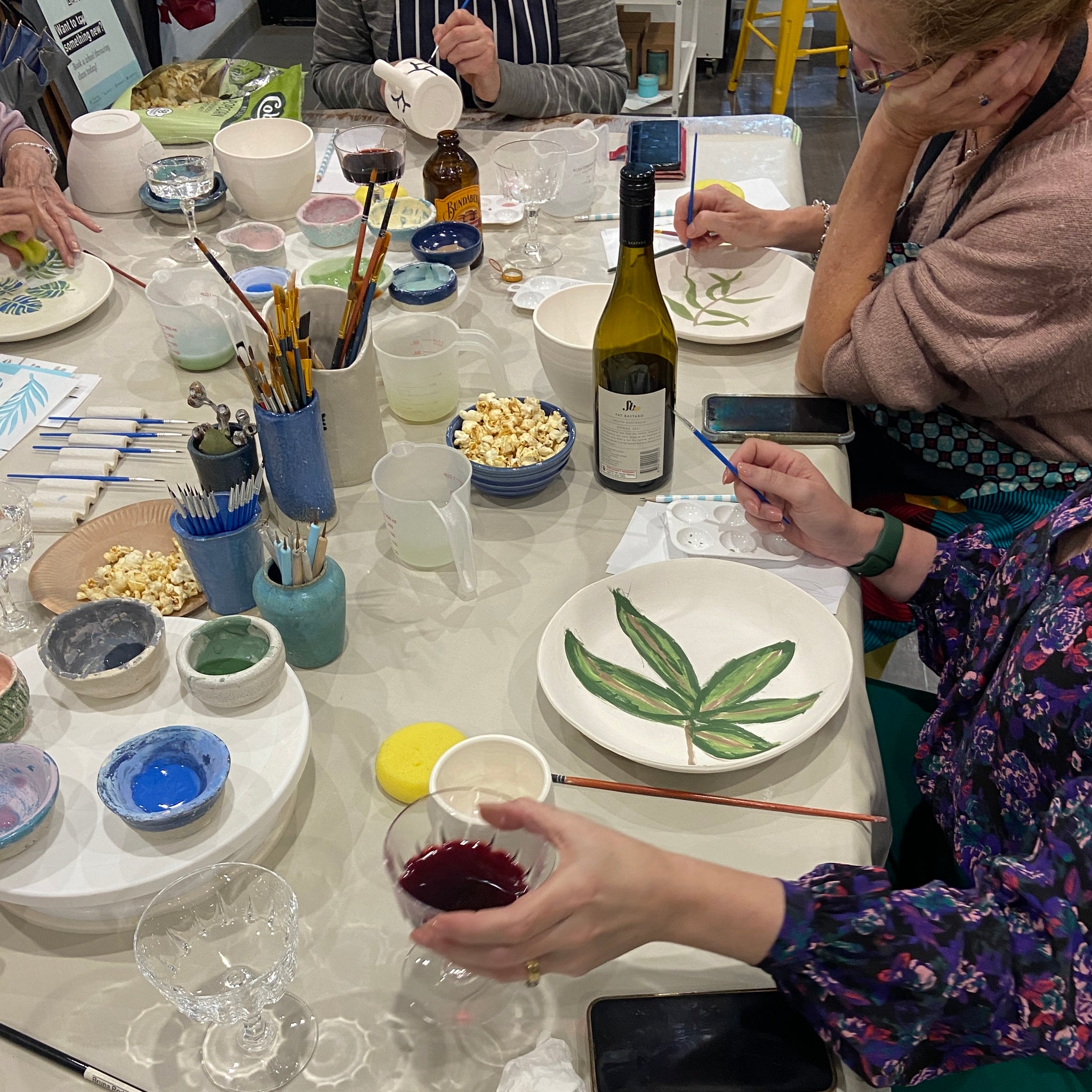 Paint & Sip - 2-hour Ceramics Class