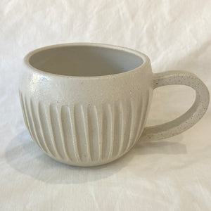Handled Mug. - Carved