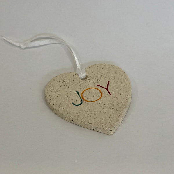 Hope, Love & Joy Heart Ornaments