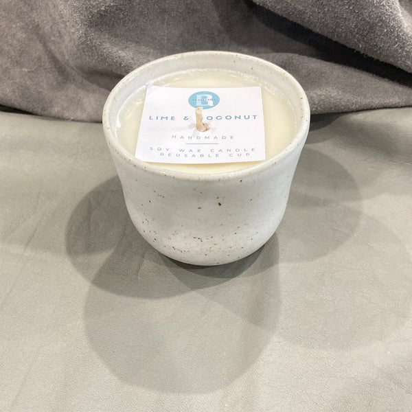 Soy Wax Candle in a Ceramic Cup