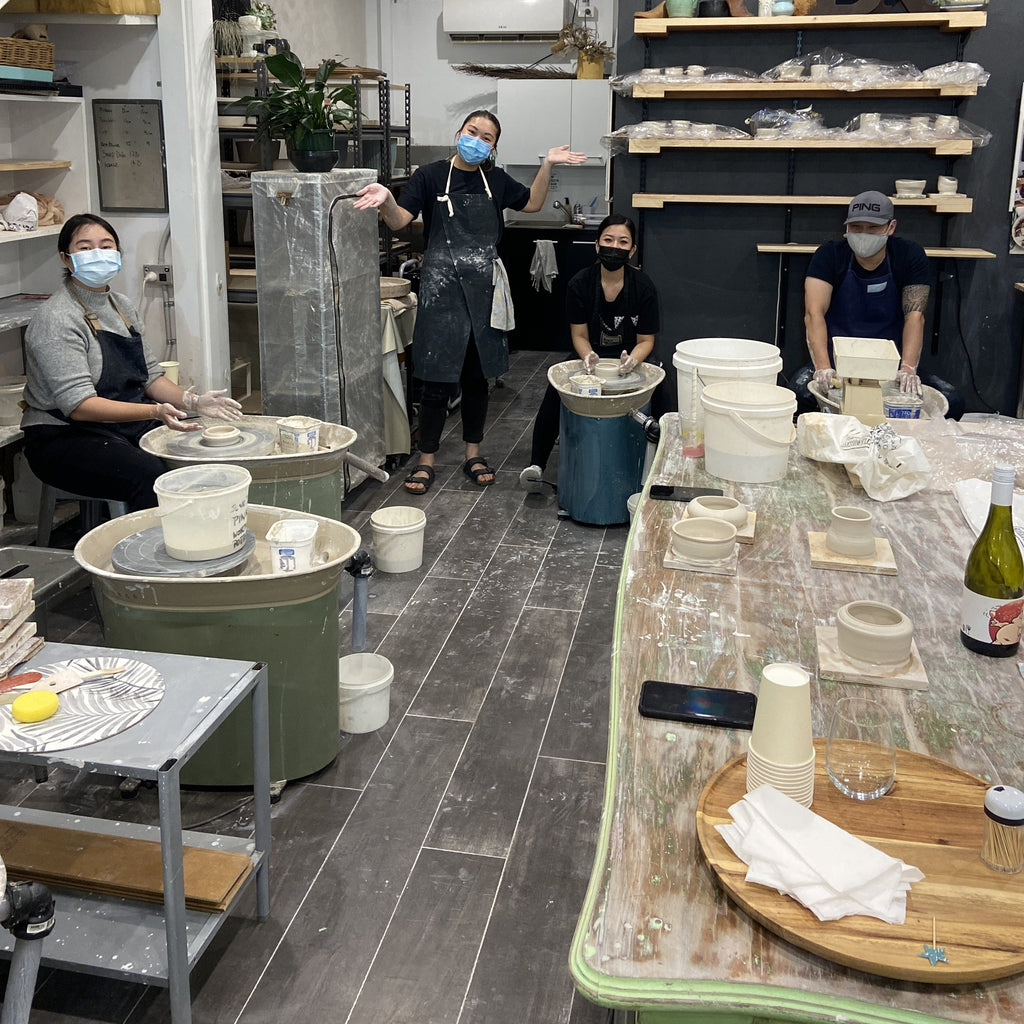 Sip and Throw Pottery Wheel Class