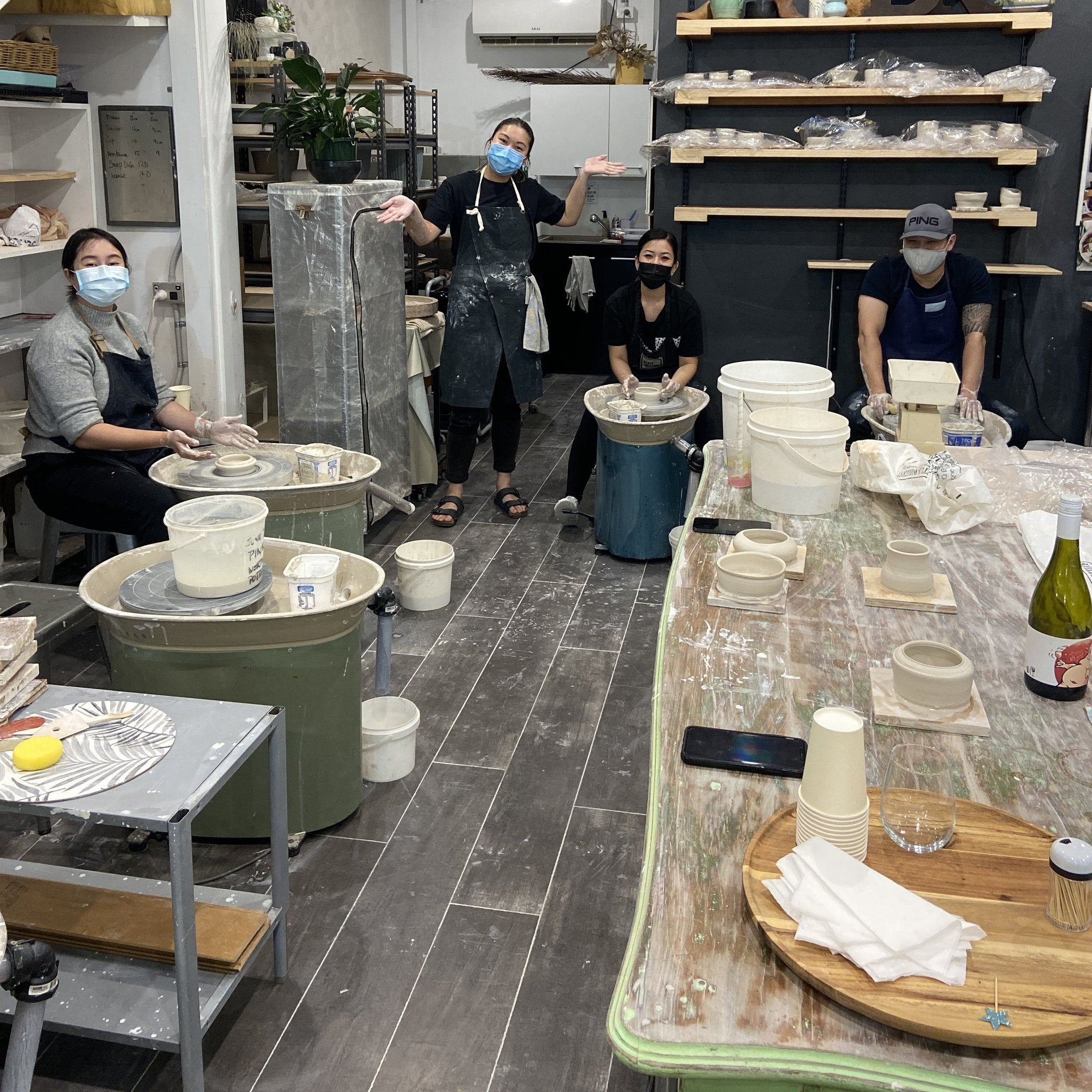 Clay & Sip Pottery Classes Glaze Galleria Sydney Inner West Drummoyne
